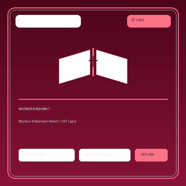 Database EasyWorship MNR1 — Mazmur & Nyanyian Rohani Buku 1